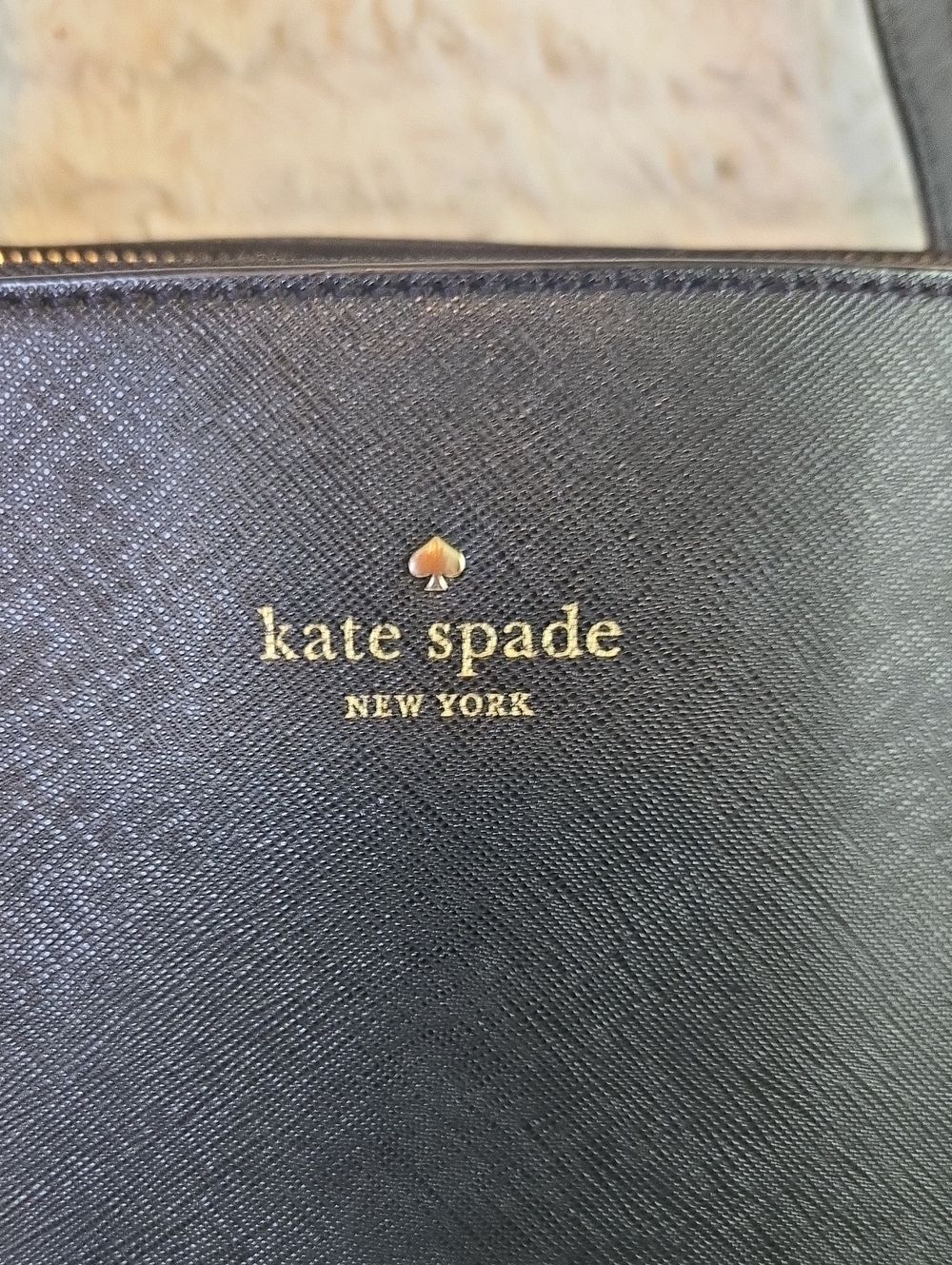 Kate Spade New York Black Saffiano Leather Tote - Picture 2 of 9